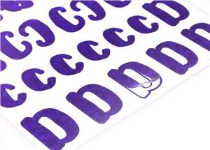 Nalepke za abecedo folije